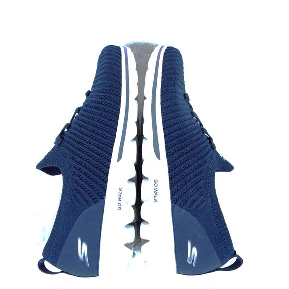 Skechers Go Walk Goga Mat Slip-on Sneakers Navy Shoes Women's  7 Model #124783 - Picture 4 of 10